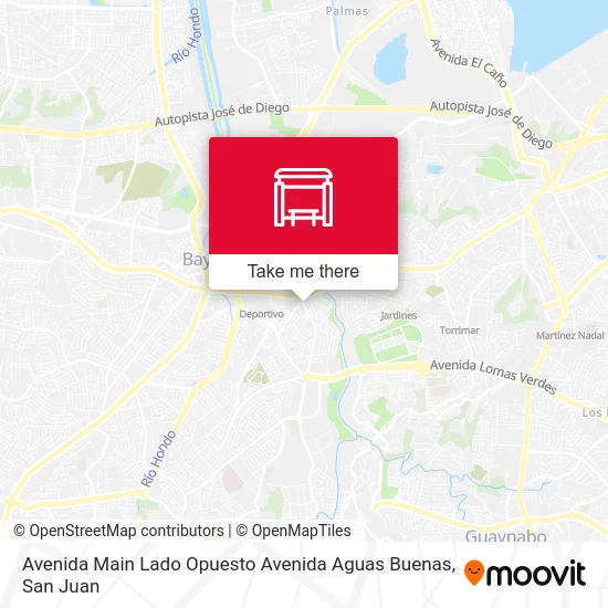 Avenida Main Lado Opuesto Avenida Aguas Buenas map