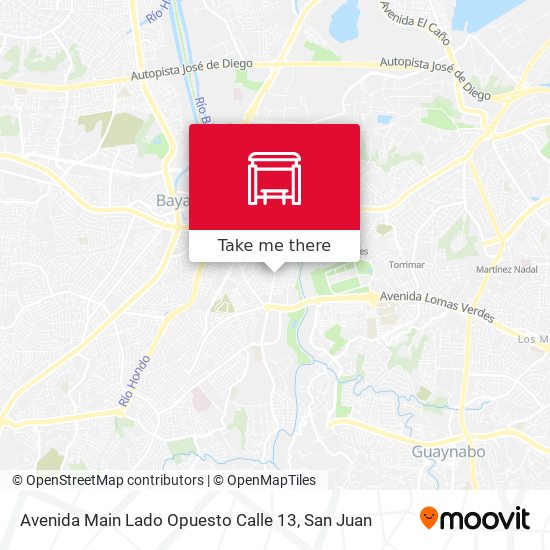 Mapa de Avenida Main Lado Opuesto Calle 13
