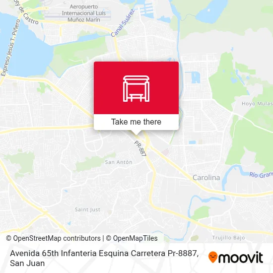 Mapa de Avenida 65th Infanteria Esquina Carretera Pr-8887