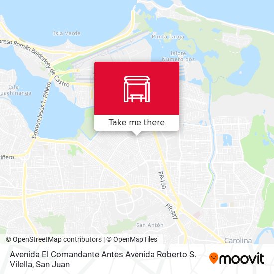 Mapa de Avenida El Comandante Antes Avenida Roberto S. Vilella