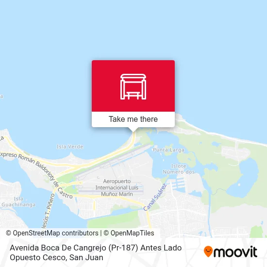 Mapa de Avenida Boca De Cangrejo (Pr-187) Antes Lado Opuesto Cesco
