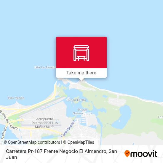 Mapa de Carretera Pr-187 Frente Negocio El Almendro