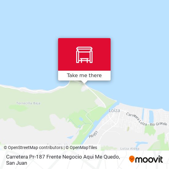 Mapa de Carretera Pr-187 Frente Negocio Aqui Me Quedo