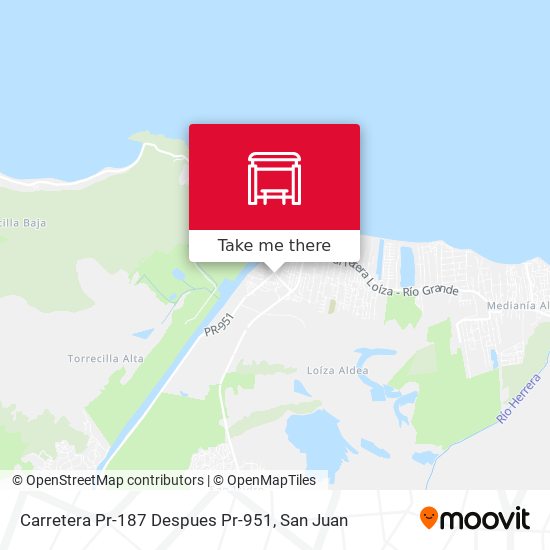 Mapa de Carretera Pr-187 Despues Pr-951