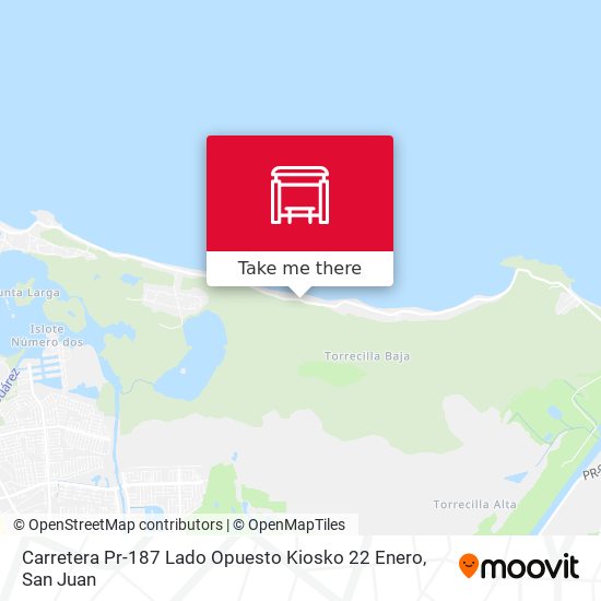 Mapa de Carretera Pr-187 Lado Opuesto Kiosko 22 Enero