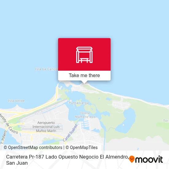 Mapa de Carretera Pr-187 Lado Opuesto Negocio El Almendro