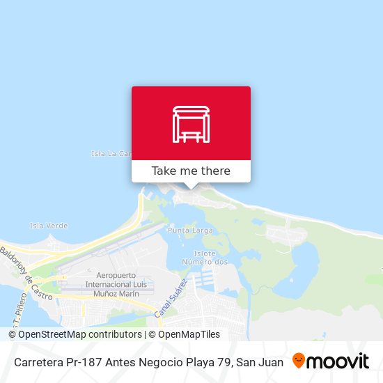 Mapa de Carretera Pr-187 Antes Negocio Playa 79