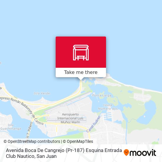 Mapa de Avenida Boca De Cangrejo (Pr-187) Esquina Entrada Club Nautico