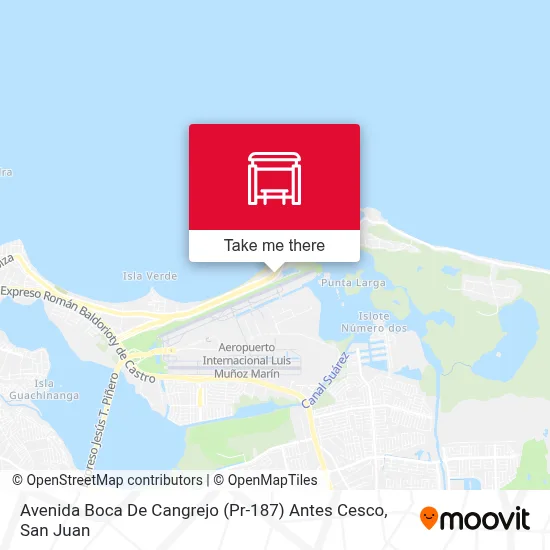 Avenida Boca De Cangrejo (Pr-187) Antes Cesco map