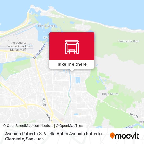 Mapa de Avenida Roberto S. Vilella Antes Avenida Roberto Clemente