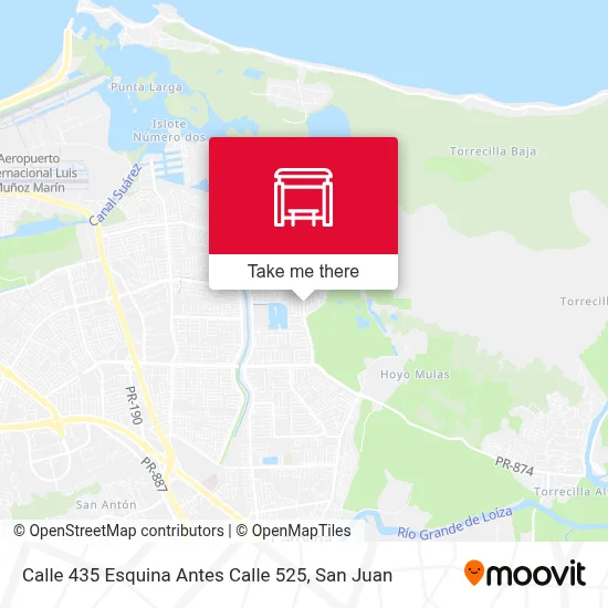 Mapa de Calle 435 Esquina Antes Calle 525