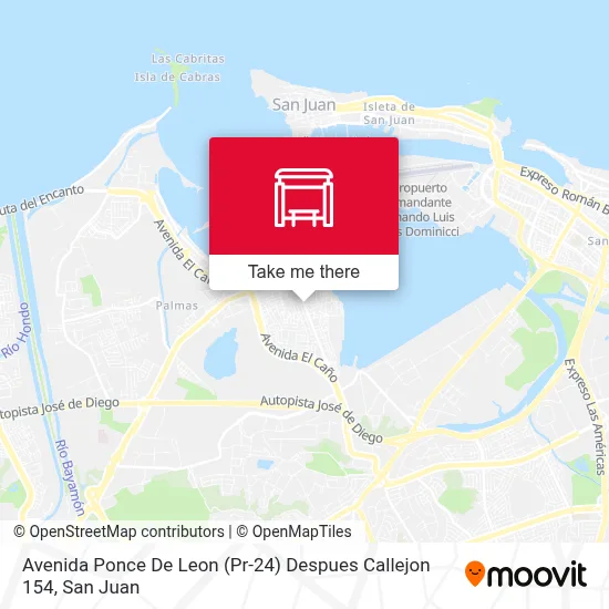 Mapa de Avenida Ponce De Leon (Pr-24) Despues Callejon 154