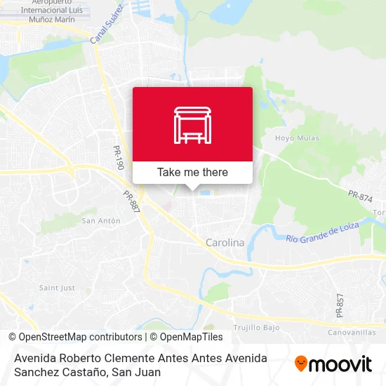 Avenida Roberto Clemente Antes Antes Avenida Sanchez Castaño map