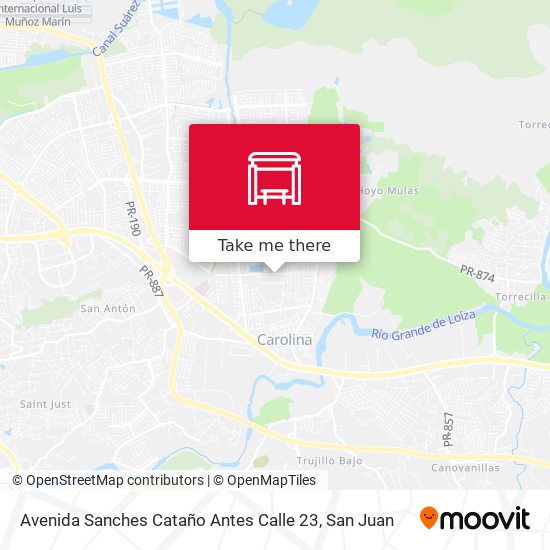 Avenida Sanches Cataño Antes Calle 23 map