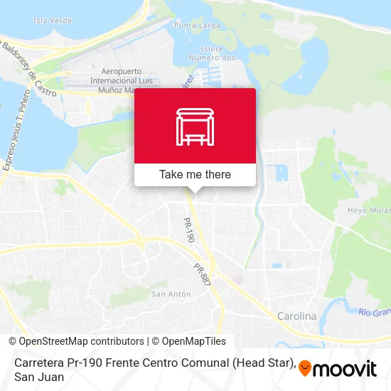Mapa de Carretera Pr-190 Frente Centro Comunal (Head Star)
