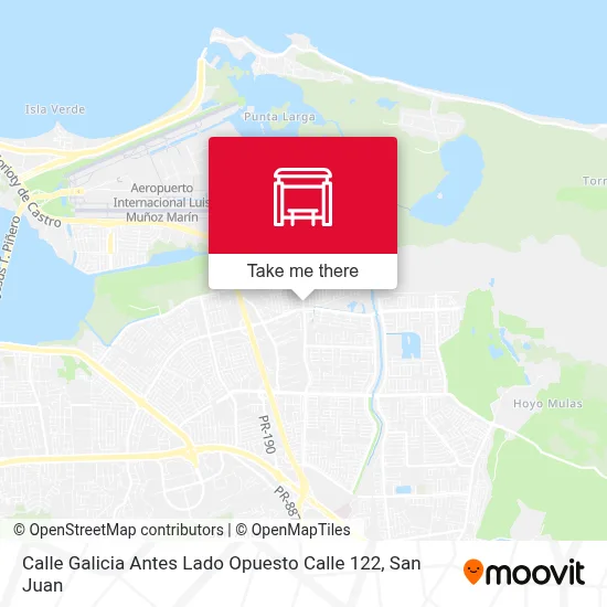 Mapa de Calle Galicia Antes Lado Opuesto Calle 122