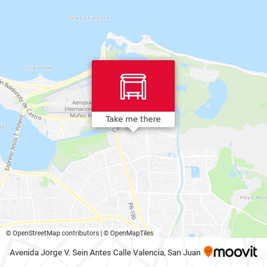 Mapa de Avenida Jorge V. Sein  Antes Calle Valencia