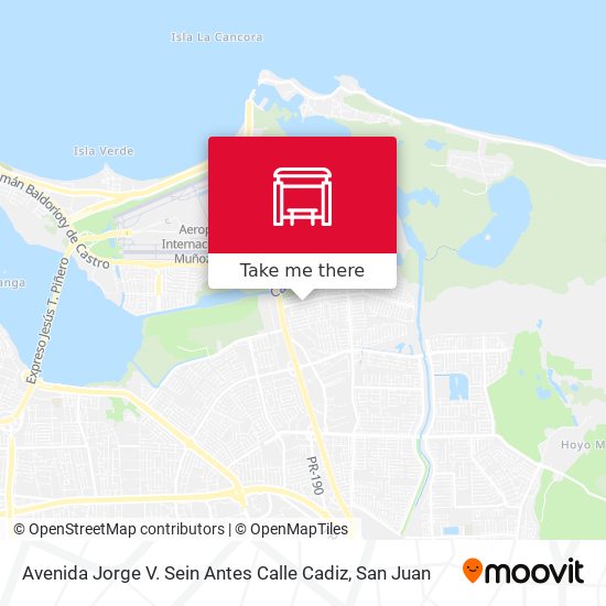 Avenida Jorge V. Sein  Antes Calle Cadiz map
