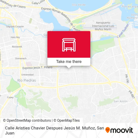 Calle Aristies Chavier Despues Jesús M. Muñoz map