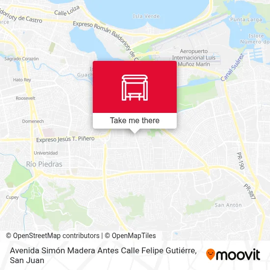 Avenida Simón Madera Antes Calle Felipe Gutiérre map