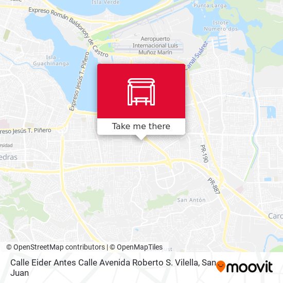 Mapa de Calle Eider Antes Calle Avenida Roberto S. Vilella