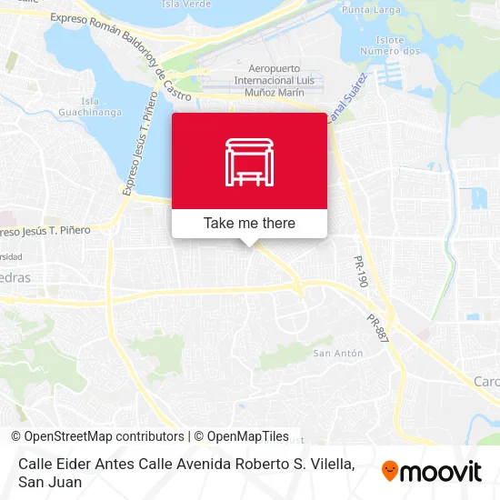 Mapa de Calle Eider Antes Calle Avenida Roberto S. Vilella