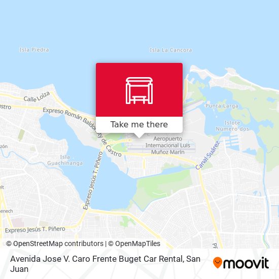 Mapa de Avenida Jose V. Caro Frente Buget Car Rental