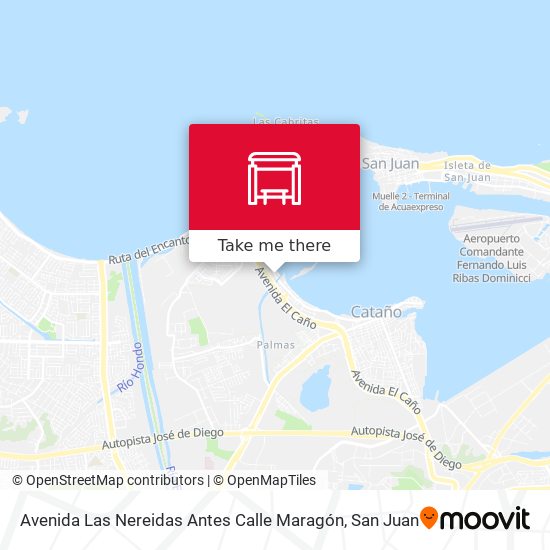 Mapa de Avenida Las Nereidas Antes Calle Maragón