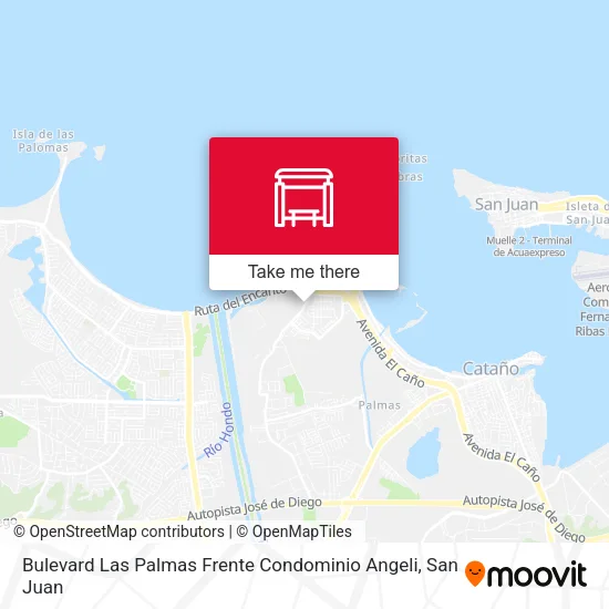 Mapa de Bulevard Las Palmas Frente Condominio Angeli