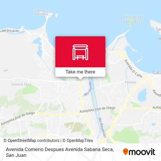 Avenida Comerio Despues Avenida Sabana Seca map