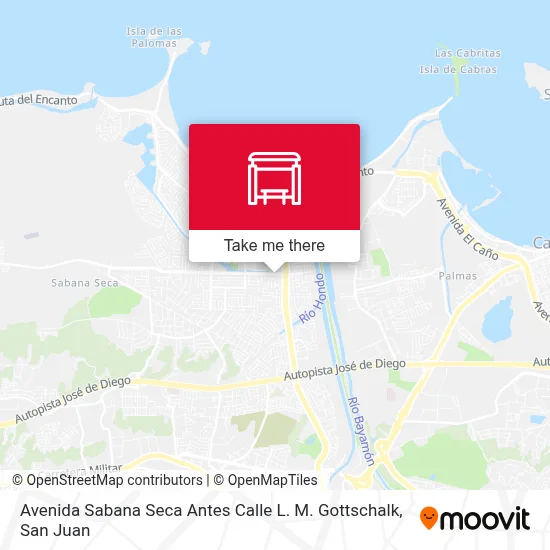 Avenida Sabana Seca Antes Calle L. M. Gottschalk map