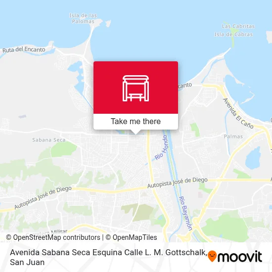 Mapa de Avenida Sabana Seca Esquina Calle L. M. Gottschalk