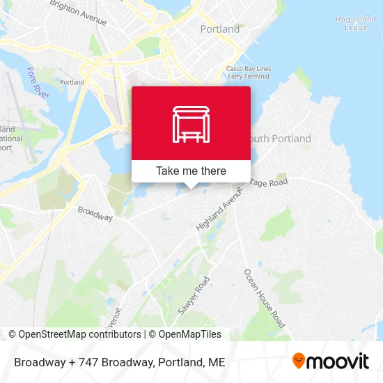 Mapa de Broadway + 747 Broadway