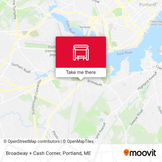 Broadway + Cash Corner map