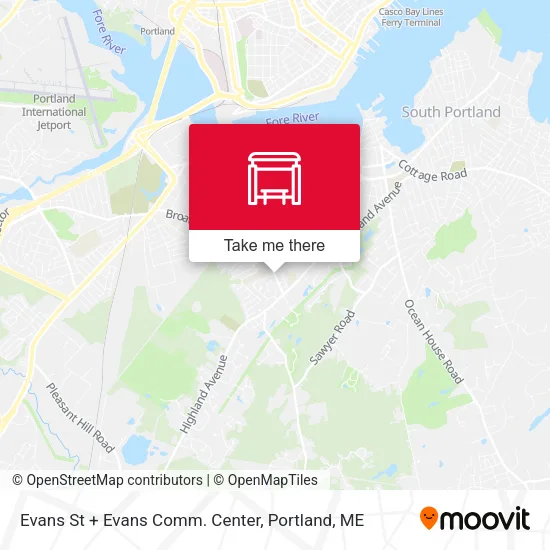 Mapa de Evans St + Evans Comm. Center
