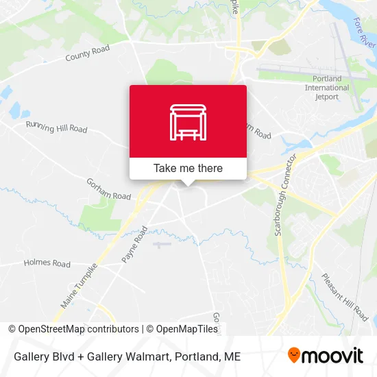 Mapa de Gallery Blvd + Gallery Walmart
