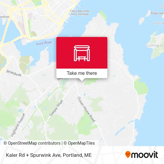 Mapa de Kaler Rd + Spurwink Ave