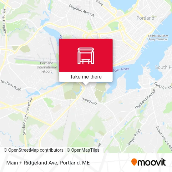 Mapa de Main + Ridgeland Ave