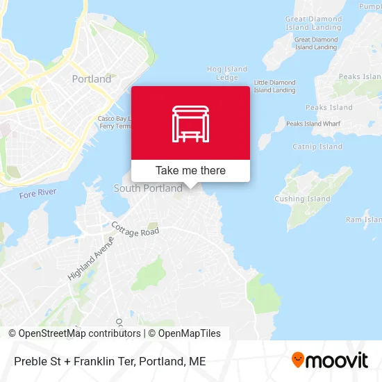 Mapa de Preble St + Franklin Ter
