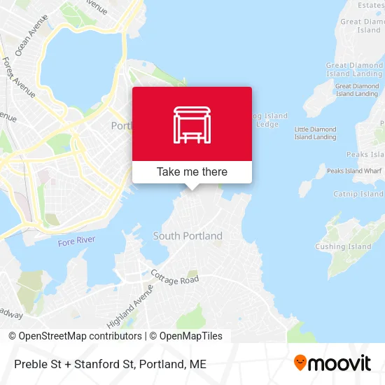 Mapa de Preble St + Stanford St