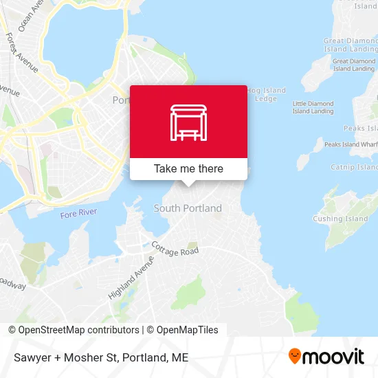 Sawyer + Mosher St map