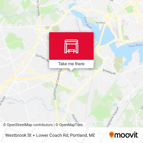 Westbrook St + Lower Coach Rd map