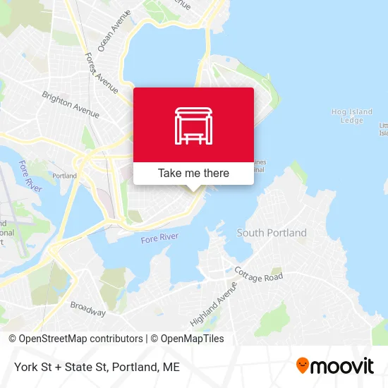 York St + State St map