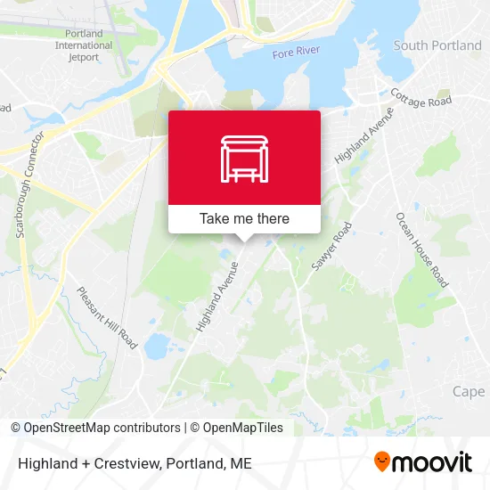 Mapa de Highland + Crestview