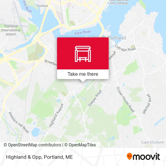 Highland & Opp map