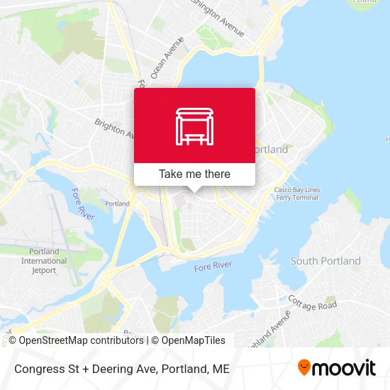 Mapa de Congress St + Deering Ave
