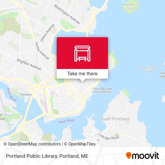 Portland Public Library map