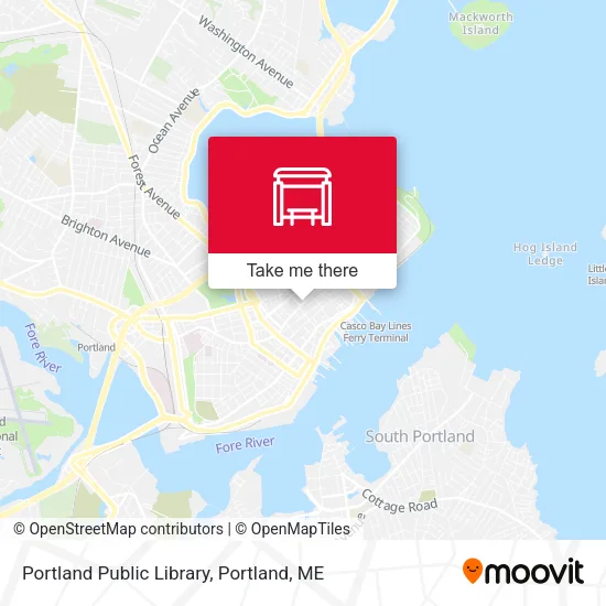 Mapa de Portland Public Library