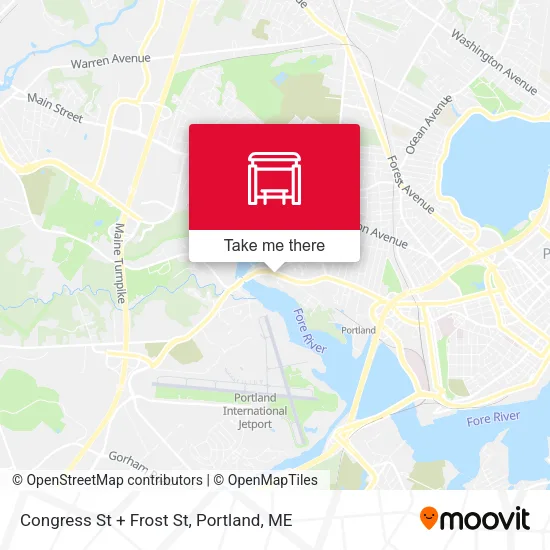 Mapa de Congress St + Frost St