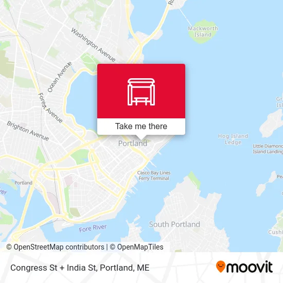 Congress St + India St map